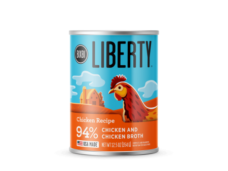 BIXBI LIBERTY Chicken Recipe Canned Wet Dog Food Fashion