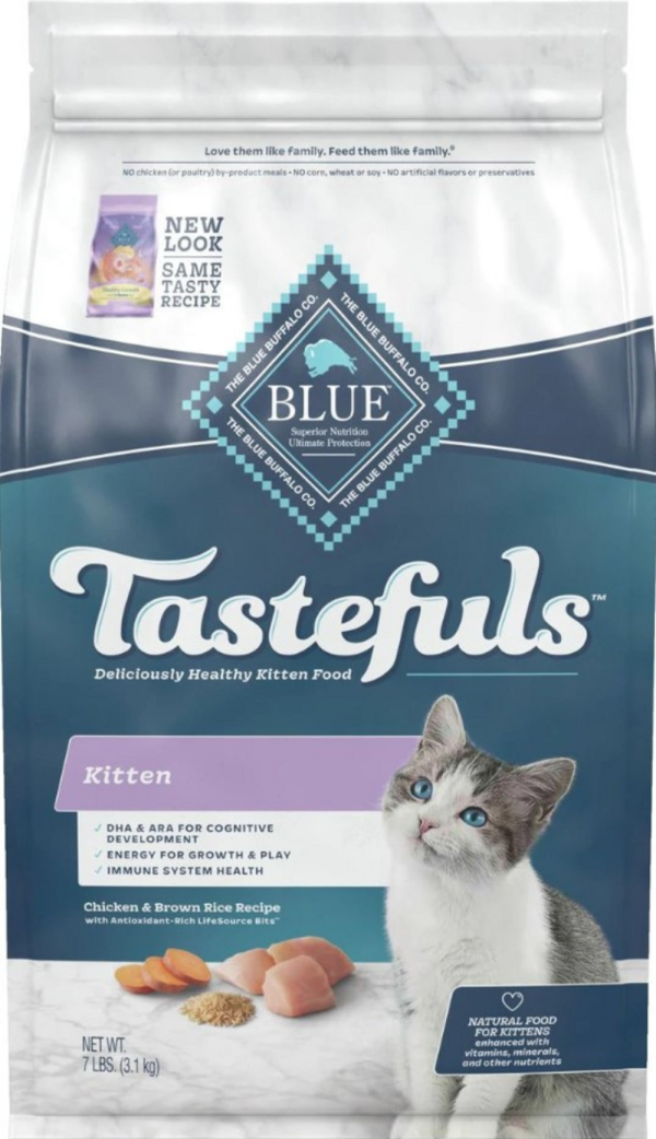 Blue Buffalo Tastefuls Kitten Chicken & Brown Rice Recipe Dry Food Online Sale