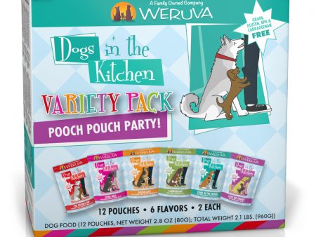 Weruva Dogs in the Kitchen Grain Free Pooch Pouch Party! Variety Pack Wet Dog Food Pouches Fashion