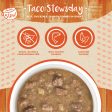 Weruva Classic Cat Stews! Taco Stewsday with Beef Chicken & Salmon in Gravy Canned Cat Food Fashion