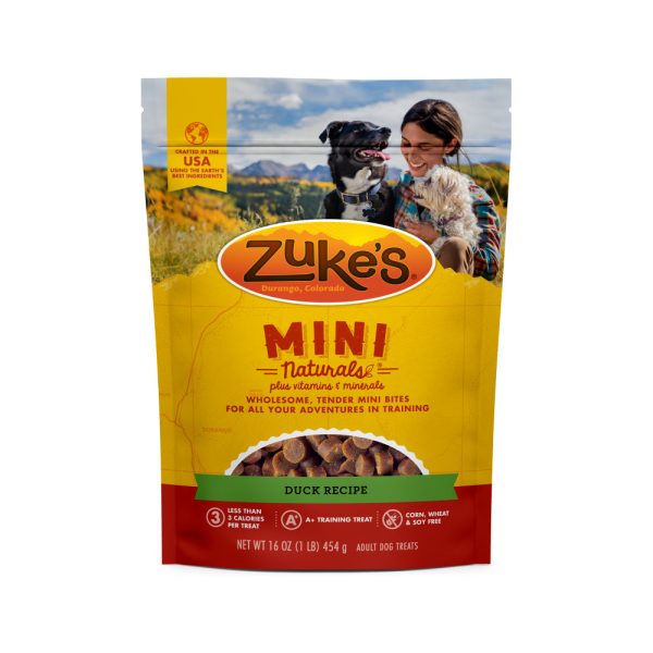 Zukes Duck Mini Naturals Dog Treats Supply