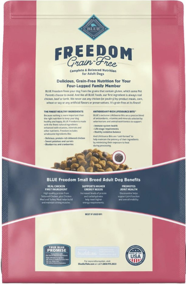 Blue Buffalo Freedom Grain-Free Small Breed Adult Chicken Recipe Dry Dog Food For Sale