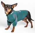 Pet Life Dog Helios Eboneflow Forest Green Flexible Performance Breathable Yoga Dog T-Shirt Online now