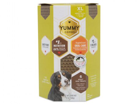 Yummy Combs Ingeniously Shaped Flossing Dental Dog Treats for Extra Large Breed Dogs Online Hot Sale