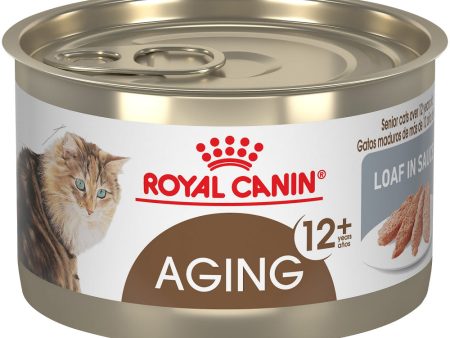 Royal Canin Feline Health Nutrition Aging 12  Loaf In Sauce Canned Cat Food Hot on Sale