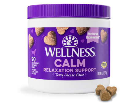 Wellness Tasty Cheese Flavored Soft Chews Calming Supplements for Dogs Online Sale