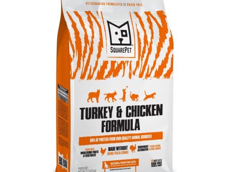 SquarePet Feline Turkey & Chicken Dry Cat Food Online Sale