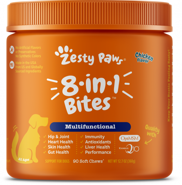 Zesty Paws 8-in 1 Multifunctional Bites Chicken 90ct Sale