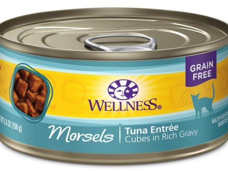 Wellness Grain Free Natural Tuna Morsels Recipe Wet Canned Cat Food Sale