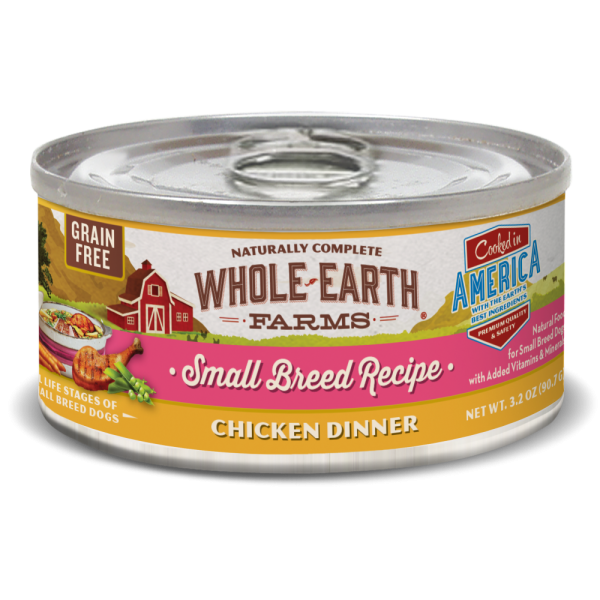 Whole Earth Farms Grain Free Small Breed Chicken Recipe Canned Dog Food Online now