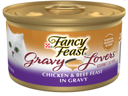 Fancy Feast Gravy Lovers Chicken & Beef Feast In Gravy Canned Cat Food For Discount