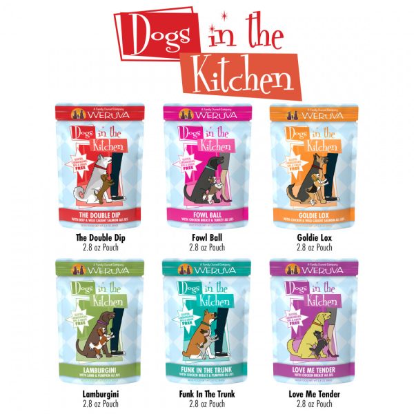 Weruva Dogs in the Kitchen Grain Free Pooch Pouch Party! Variety Pack Wet Dog Food Pouches Fashion