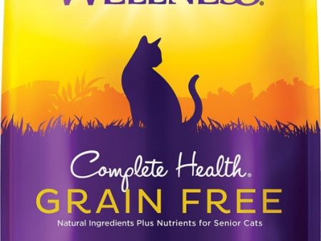 Wellness Complete Health Deboned Chicken & Chicken Meal Grain Free Senior Dry Cat Food Sale