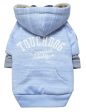 Pet Life Touchdog Hampton Beach Ultra Soft Cotton Blue Dog Hoodie on Sale