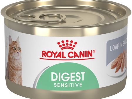 Royal Canin Feline Care Nutrition Digest Sensitive Loaf In Sauce Canned Cat Food For Cheap