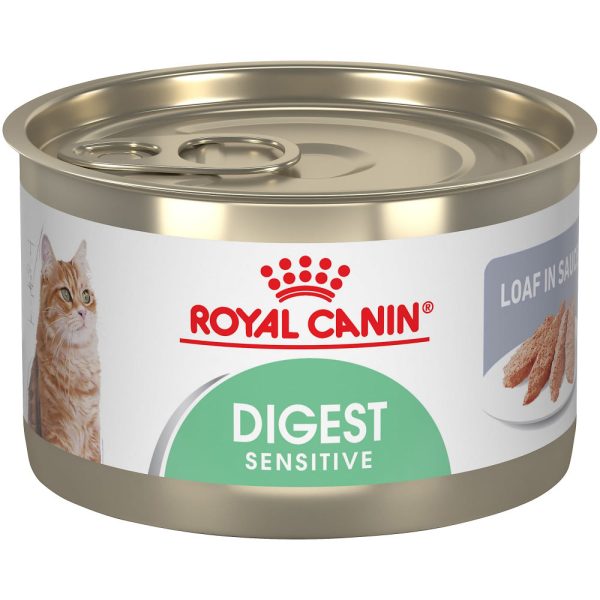 Royal Canin Feline Care Nutrition Digest Sensitive Loaf In Sauce Canned Cat Food For Cheap