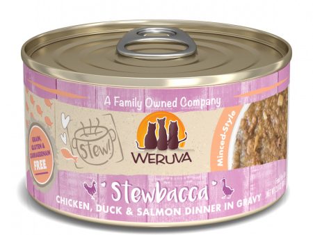 Weruva Classic Cat Stews! Stewbacca with Chicken Duck & Salmon in Gravy Canned Cat Food For Discount