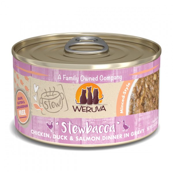 Weruva Classic Cat Stews! Stewbacca with Chicken Duck & Salmon in Gravy Canned Cat Food For Discount