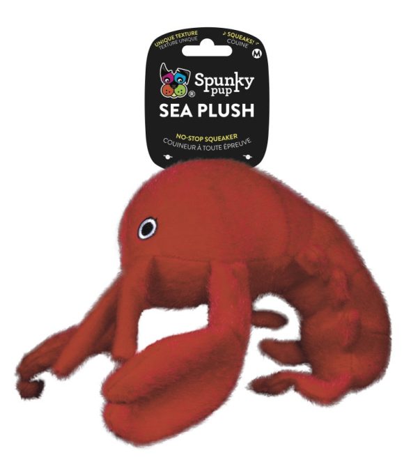 Spunky Pup Sea Plush Lobster Dog Toy Online