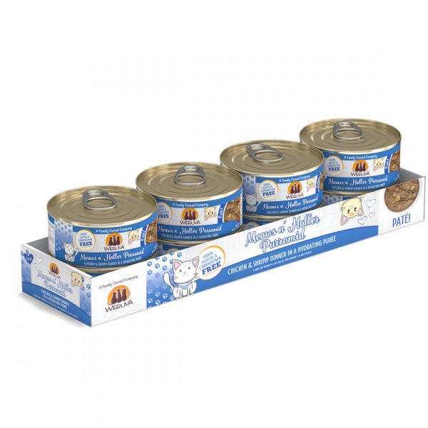 Weruva Classic Cat Pate Meows n  Holler PurrAmid with Chicken & Shrimp Canned Cat Food Online Hot Sale