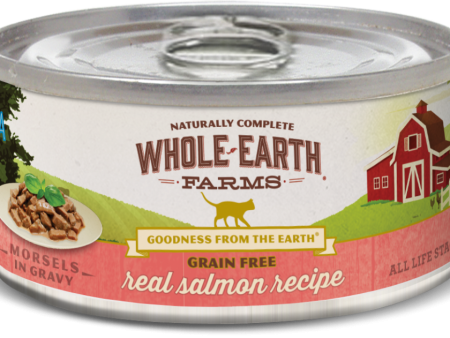 Whole Earth Farms Grain Free Salmon Morsels in Gravy Recipe Canned Cat Food Sale