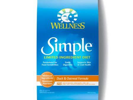 Wellness Simple Natural Limited Ingredient Diet Duck and Oatmeal Recipe Dry Dog Food Hot on Sale