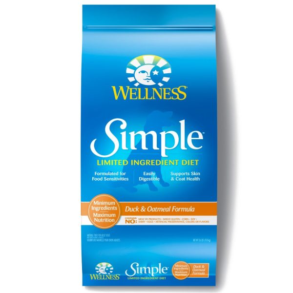 Wellness Simple Natural Limited Ingredient Diet Duck and Oatmeal Recipe Dry Dog Food Hot on Sale