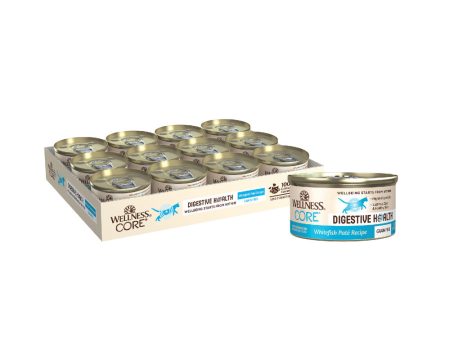 Wellness Core Digestive Health Whitefish Pate Recipe Canned Cat Food Hot on Sale