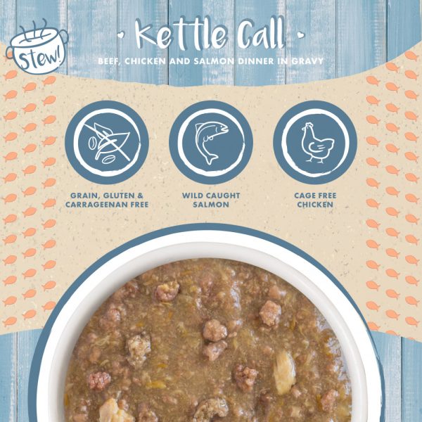 Weruva Classic Cat Stews! Kettle Call with Beef Chicken & Salmon in Gravy Canned Cat Food For Cheap