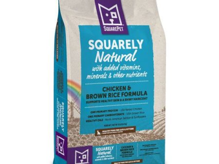 SquarePet Squarely Natural Feline Chicken & Brown Rice Dry Cat Food Cheap