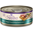 Wellness Signature Selects Grain Free Natural Skipjack Tuna with Shrimp Entree in Broth Wet Canned Cat Food Online Hot Sale