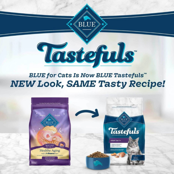 Blue Buffalo Tastefuls Adult Cat 7+ Chicken & Brown Rice Recipe Dry Food Online