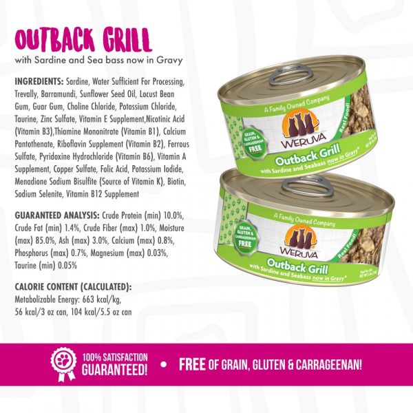 Weruva Outback Grill With Trevally and Barramundi Canned Cat Food Cheap