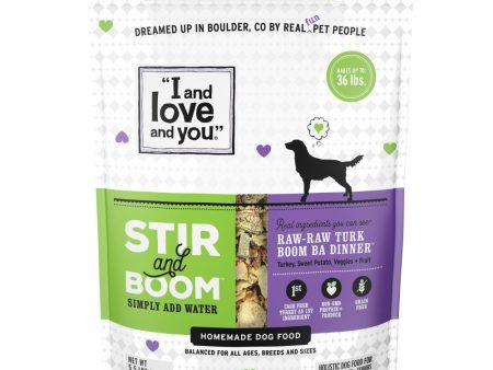 I and Love and You Grain Free Stir and Boom Raw Raw Turk Boom Ba Dehydrated Raw Dog Food Hot on Sale