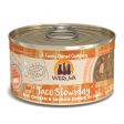 Weruva Classic Cat Stews! Taco Stewsday with Beef Chicken & Salmon in Gravy Canned Cat Food Fashion