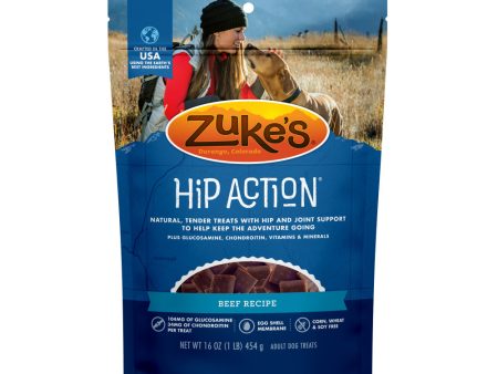 Zukes Hip Action Beef Dog Treats with Glucosamine and Chondroitin on Sale