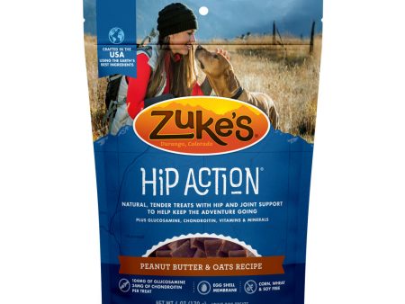 Zukes Hip Action Peanut Butter and Oats Dog Treats with Glucosamine and  Chondroitin Online now