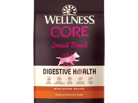 Wellness Core Digestive Health Chicken Recipe Small Breed Dry Dog Food Online now