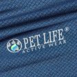 Pet Life Active Relax Stretch Fur Flexed Navy Polo Dog T-Shirt Fashion