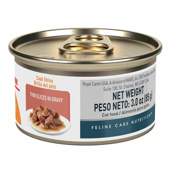 Royal Canin Intense Beauty Thin Slices in Gravy Canned Cat Food Supply