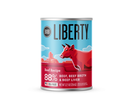 BIXBI LIBERTY Beef Recipe Canned Wet Dog Food Supply