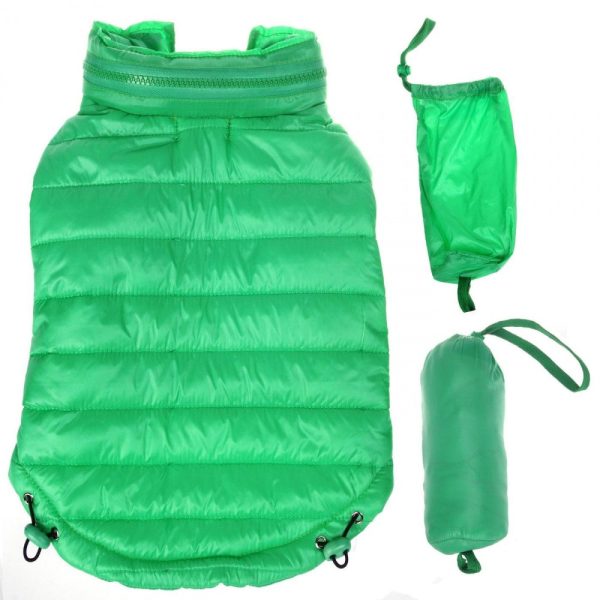 Pet Life Adjustable Mint Green Sporty Avalanche Dog Coat with Pop Out Zippered Hood Sale