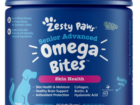 Zesty Paws Advanced Omega Senior Chicken Bites Discount