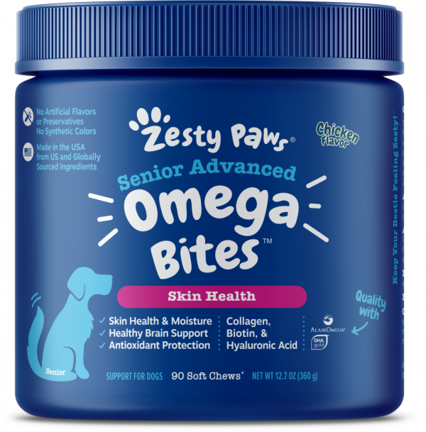 Zesty Paws Advanced Omega Senior Chicken Bites Discount