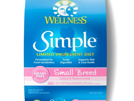 Wellness Simple Grain Free Natural Limited Ingredient Diet Small Breed Salmon and Potato Recipe Dry Dog Food Online now