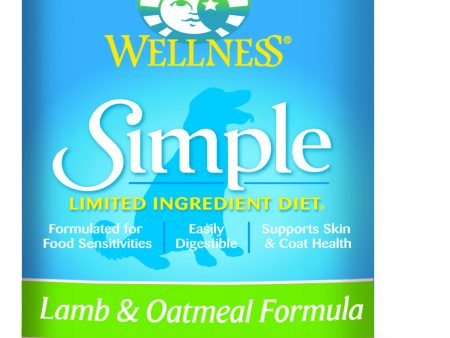 Wellness Simple Natural Limited Ingredient Diet Lamb and Oatmeal Recipe Wet Canned Dog Food Fashion