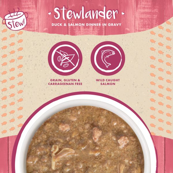 Weruva Classic Cat Stews! Stewlander with Duck & Salmon in Gravy Canned Cat Food Cheap