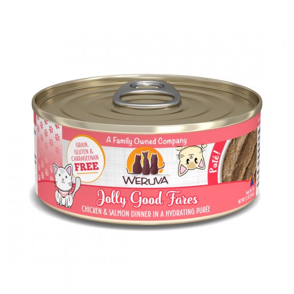 Weruva Classic Cat Pate Jolly Good Fares with Chicken & Salmon Canned Cat Food Cheap