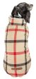 Pet Life Allegiance White & Red Plaid Insulated Dog Coat Supply