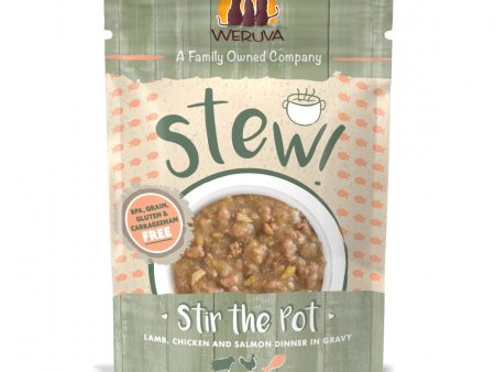 Weruva Classic Cat Stews! Stir the Pot with Lamb Chicken & Salmon in Gravy Canned Cat Food Online now